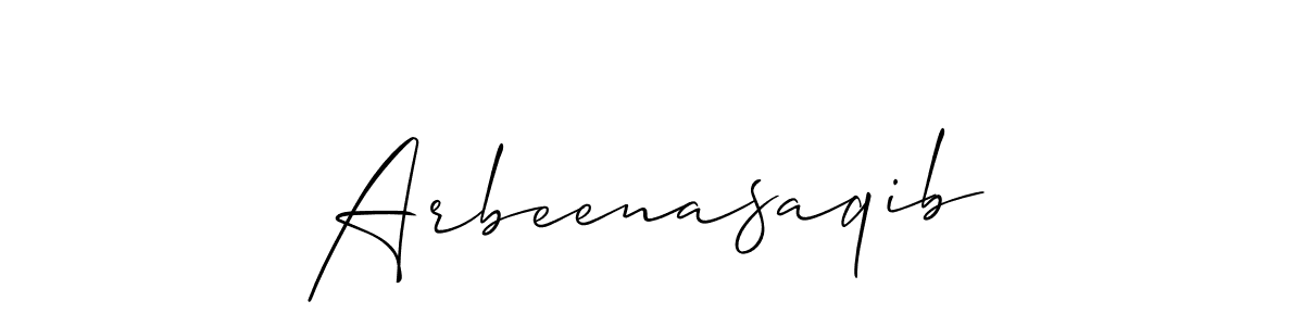 Best and Professional Signature Style for Arbeenasaqib. Allison_Script Best Signature Style Collection. Arbeenasaqib signature style 2 images and pictures png