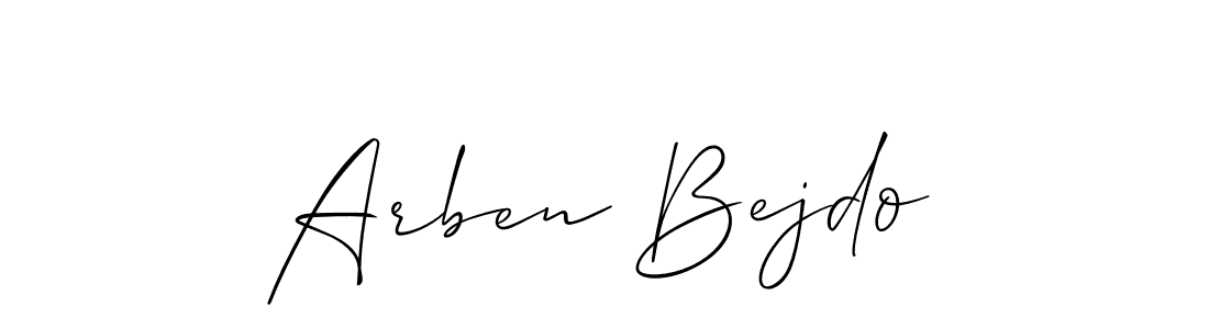 Similarly Allison_Script is the best handwritten signature design. Signature creator online .You can use it as an online autograph creator for name Arben Bejdo. Arben Bejdo signature style 2 images and pictures png