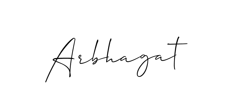 Make a beautiful signature design for name Arbhagat. Use this online signature maker to create a handwritten signature for free. Arbhagat signature style 2 images and pictures png