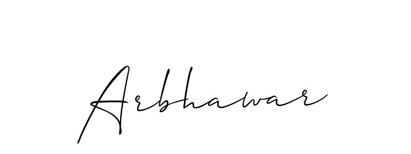 It looks lik you need a new signature style for name Arbhawar. Design unique handwritten (Allison_Script) signature with our free signature maker in just a few clicks. Arbhawar signature style 2 images and pictures png