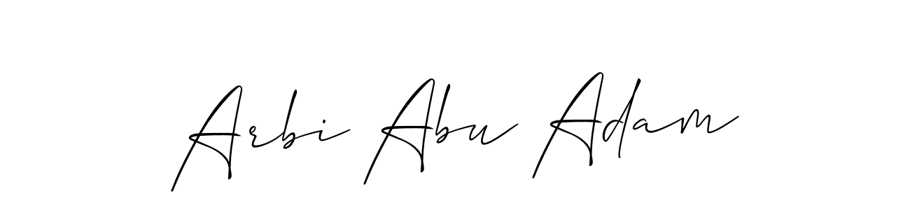 Make a beautiful signature design for name Arbi Abu Adam. Use this online signature maker to create a handwritten signature for free. Arbi Abu Adam signature style 2 images and pictures png