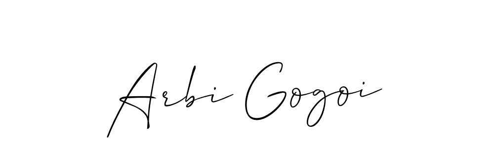 Make a beautiful signature design for name Arbi Gogoi. Use this online signature maker to create a handwritten signature for free. Arbi Gogoi signature style 2 images and pictures png