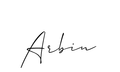 It looks lik you need a new signature style for name Arbin. Design unique handwritten (Allison_Script) signature with our free signature maker in just a few clicks. Arbin signature style 2 images and pictures png