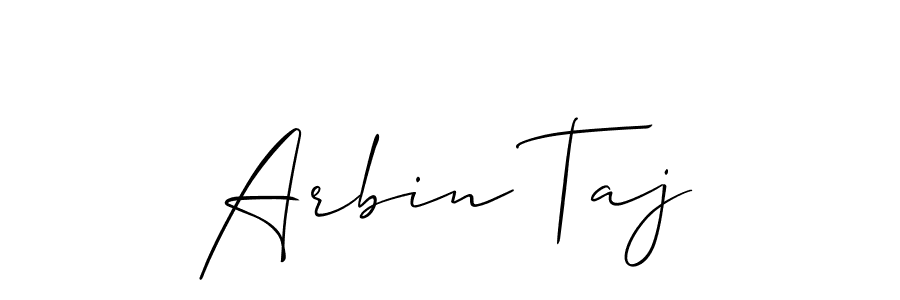Best and Professional Signature Style for Arbin Taj. Allison_Script Best Signature Style Collection. Arbin Taj signature style 2 images and pictures png
