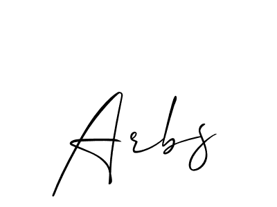 Make a beautiful signature design for name Arbs. Use this online signature maker to create a handwritten signature for free. Arbs signature style 2 images and pictures png