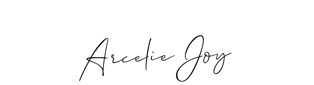 Best and Professional Signature Style for Arcelie Joy. Allison_Script Best Signature Style Collection. Arcelie Joy signature style 2 images and pictures png