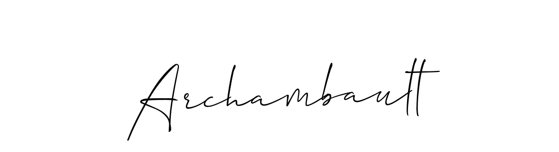 Here are the top 10 professional signature styles for the name Archambault. These are the best autograph styles you can use for your name. Archambault signature style 2 images and pictures png