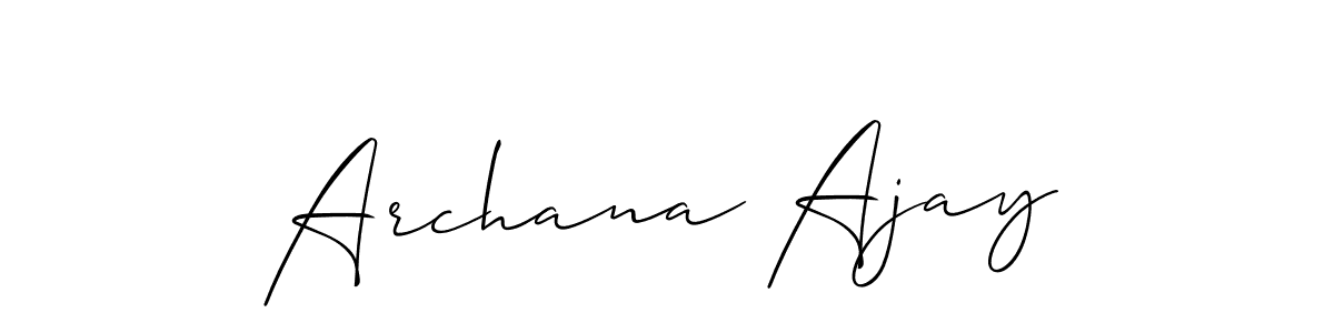 You should practise on your own different ways (Allison_Script) to write your name (Archana Ajay) in signature. don't let someone else do it for you. Archana Ajay signature style 2 images and pictures png
