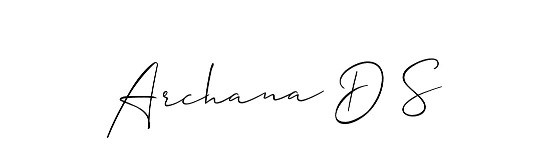 Make a short Archana D S signature style. Manage your documents anywhere anytime using Allison_Script. Create and add eSignatures, submit forms, share and send files easily. Archana D S signature style 2 images and pictures png
