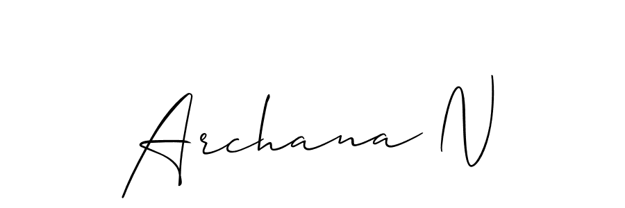 Make a short Archana N signature style. Manage your documents anywhere anytime using Allison_Script. Create and add eSignatures, submit forms, share and send files easily. Archana N signature style 2 images and pictures png