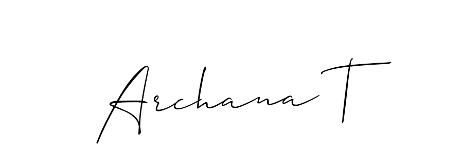 This is the best signature style for the Archana T name. Also you like these signature font (Allison_Script). Mix name signature. Archana T signature style 2 images and pictures png