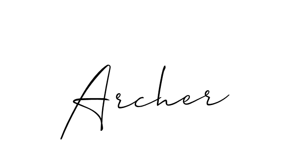 The best way (Allison_Script) to make a short signature is to pick only two or three words in your name. The name Archer include a total of six letters. For converting this name. Archer signature style 2 images and pictures png