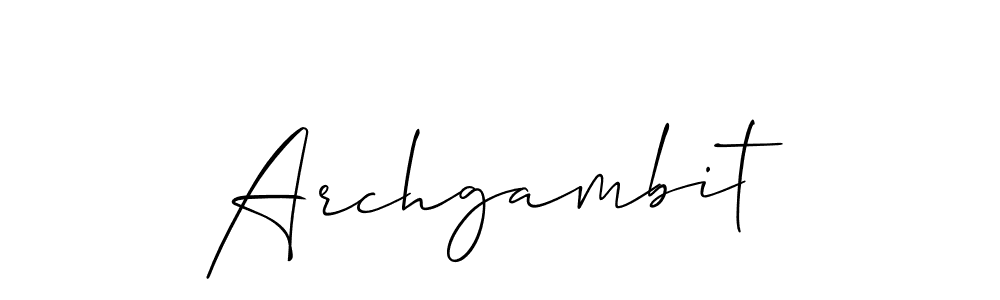 Archgambit stylish signature style. Best Handwritten Sign (Allison_Script) for my name. Handwritten Signature Collection Ideas for my name Archgambit. Archgambit signature style 2 images and pictures png