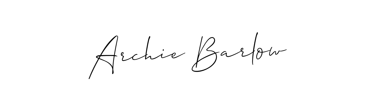 Also we have Archie Barlow name is the best signature style. Create professional handwritten signature collection using Allison_Script autograph style. Archie Barlow signature style 2 images and pictures png