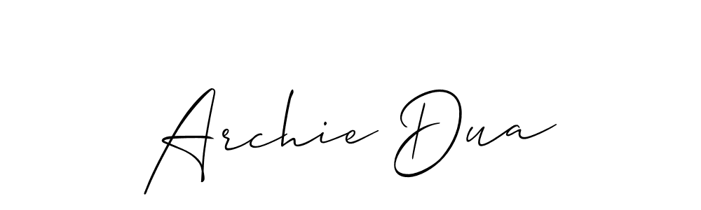 Check out images of Autograph of Archie Dua name. Actor Archie Dua Signature Style. Allison_Script is a professional sign style online. Archie Dua signature style 2 images and pictures png