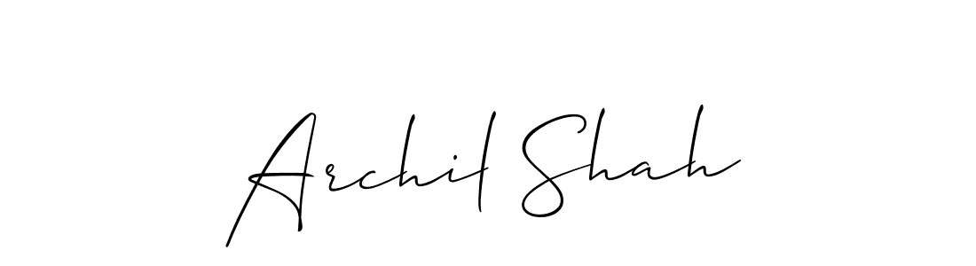 Best and Professional Signature Style for Archil Shah. Allison_Script Best Signature Style Collection. Archil Shah signature style 2 images and pictures png