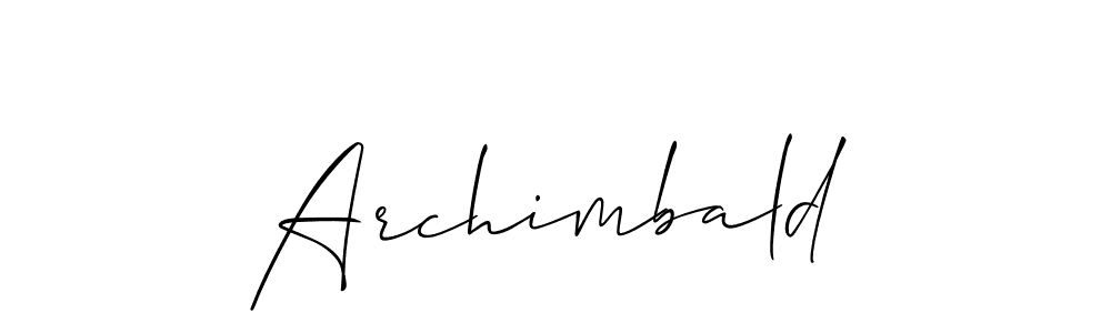 Make a beautiful signature design for name Archimbald. Use this online signature maker to create a handwritten signature for free. Archimbald signature style 2 images and pictures png