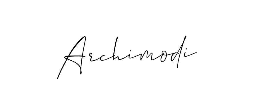 You can use this online signature creator to create a handwritten signature for the name Archimodi. This is the best online autograph maker. Archimodi signature style 2 images and pictures png