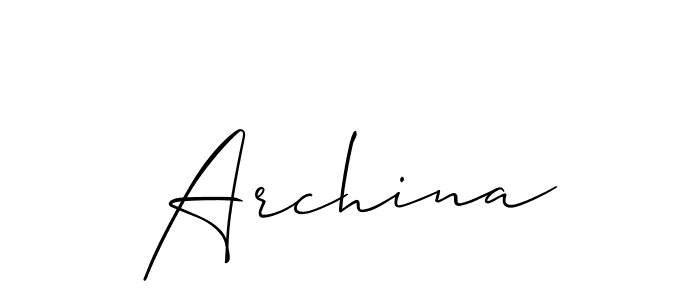 Allison_Script is a professional signature style that is perfect for those who want to add a touch of class to their signature. It is also a great choice for those who want to make their signature more unique. Get Archina name to fancy signature for free. Archina signature style 2 images and pictures png