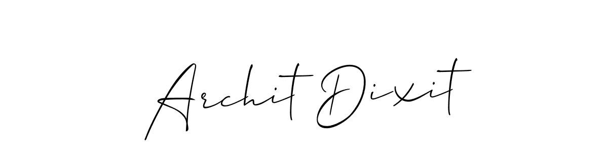 Make a short Archit Dixit signature style. Manage your documents anywhere anytime using Allison_Script. Create and add eSignatures, submit forms, share and send files easily. Archit Dixit signature style 2 images and pictures png