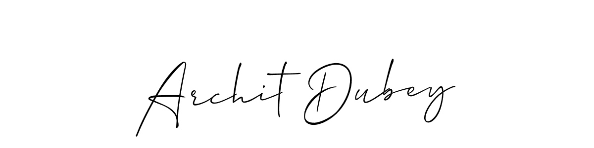 Best and Professional Signature Style for Archit Dubey. Allison_Script Best Signature Style Collection. Archit Dubey signature style 2 images and pictures png