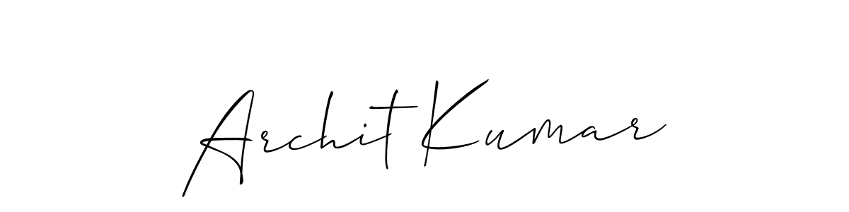 How to Draw Archit Kumar signature style? Allison_Script is a latest design signature styles for name Archit Kumar. Archit Kumar signature style 2 images and pictures png