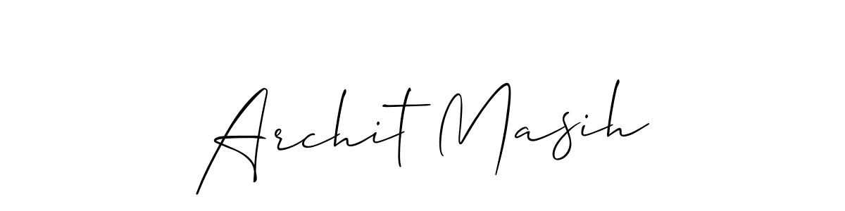 Best and Professional Signature Style for Archit Masih. Allison_Script Best Signature Style Collection. Archit Masih signature style 2 images and pictures png