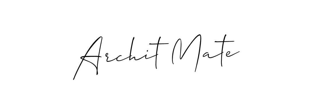 Make a beautiful signature design for name Archit Mate. Use this online signature maker to create a handwritten signature for free. Archit Mate signature style 2 images and pictures png
