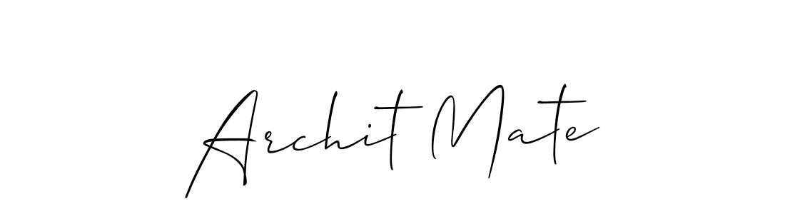 Make a beautiful signature design for name Archit Mate. Use this online signature maker to create a handwritten signature for free. Archit Mate signature style 2 images and pictures png