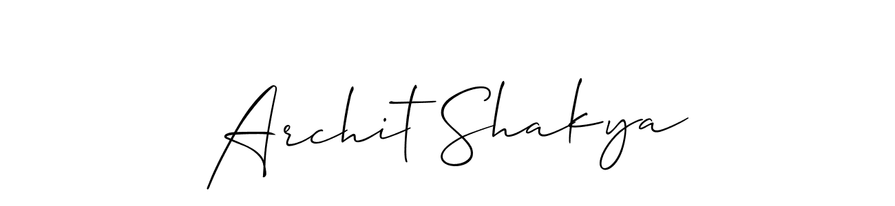 This is the best signature style for the Archit Shakya name. Also you like these signature font (Allison_Script). Mix name signature. Archit Shakya signature style 2 images and pictures png