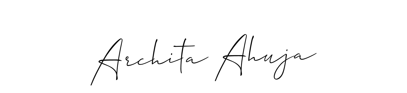 Make a beautiful signature design for name Archita Ahuja. Use this online signature maker to create a handwritten signature for free. Archita Ahuja signature style 2 images and pictures png