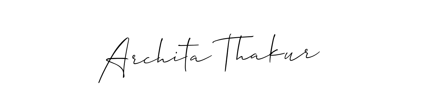 Design your own signature with our free online signature maker. With this signature software, you can create a handwritten (Allison_Script) signature for name Archita Thakur. Archita Thakur signature style 2 images and pictures png