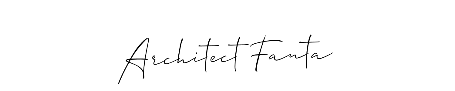 Use a signature maker to create a handwritten signature online. With this signature software, you can design (Allison_Script) your own signature for name Architect Fanta. Architect Fanta signature style 2 images and pictures png