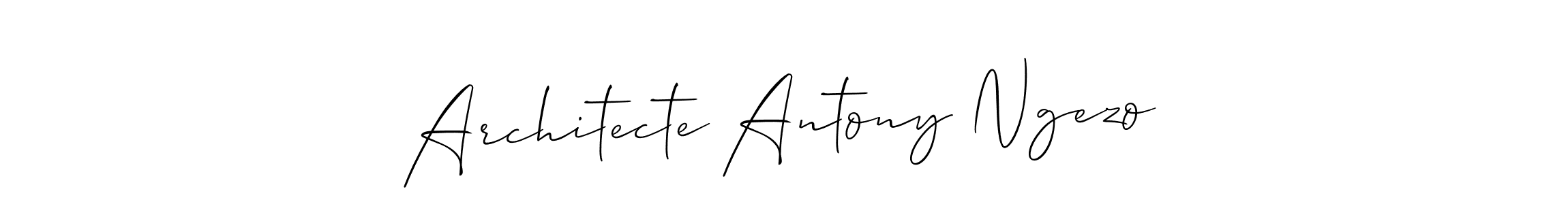 This is the best signature style for the Architecte Antony Ngezo name. Also you like these signature font (Allison_Script). Mix name signature. Architecte Antony Ngezo signature style 2 images and pictures png