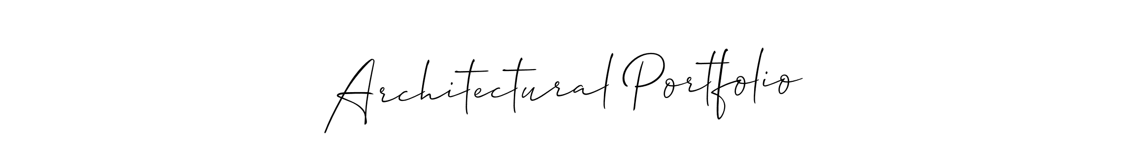 Also we have Architectural Portfolio name is the best signature style. Create professional handwritten signature collection using Allison_Script autograph style. Architectural Portfolio signature style 2 images and pictures png