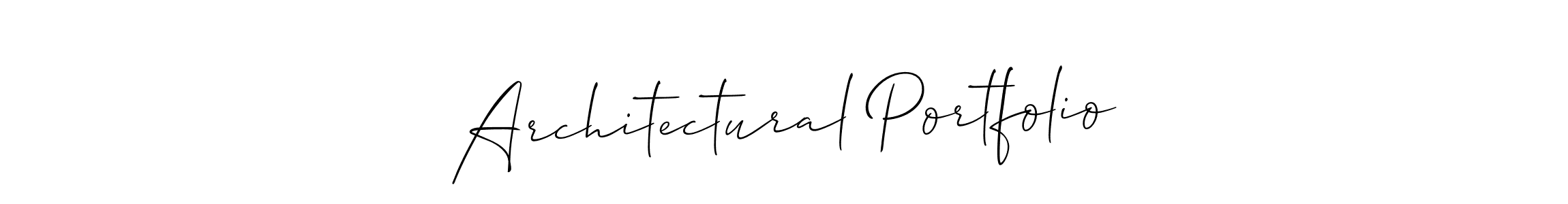 Also we have Architectural Portfolio name is the best signature style. Create professional handwritten signature collection using Allison_Script autograph style. Architectural Portfolio signature style 2 images and pictures png