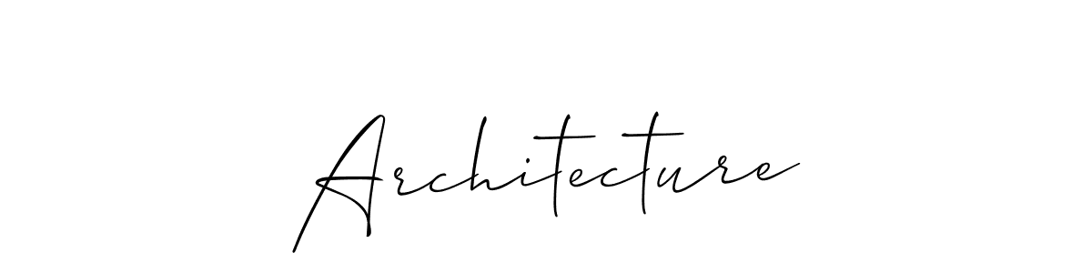 Make a beautiful signature design for name Architecture. With this signature (Allison_Script) style, you can create a handwritten signature for free. Architecture signature style 2 images and pictures png