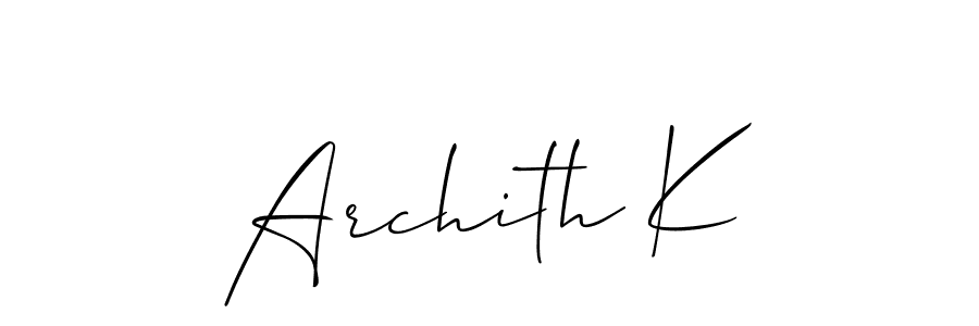 This is the best signature style for the Archith K name. Also you like these signature font (Allison_Script). Mix name signature. Archith K signature style 2 images and pictures png
