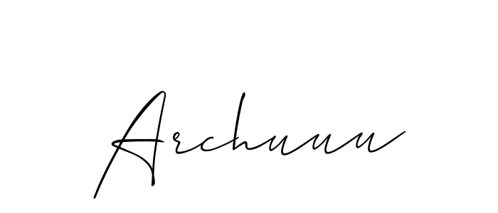 Archuuu stylish signature style. Best Handwritten Sign (Allison_Script) for my name. Handwritten Signature Collection Ideas for my name Archuuu. Archuuu signature style 2 images and pictures png