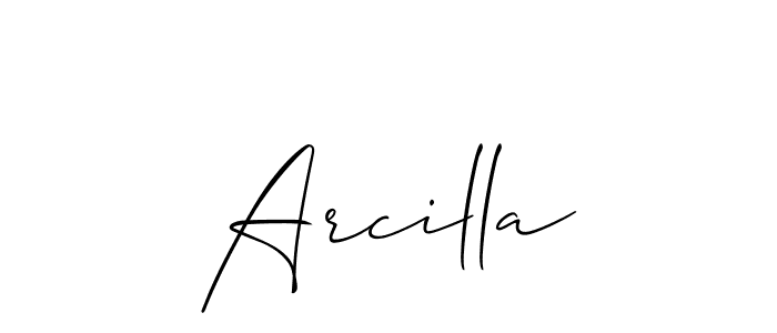 Make a beautiful signature design for name Arcilla. Use this online signature maker to create a handwritten signature for free. Arcilla signature style 2 images and pictures png