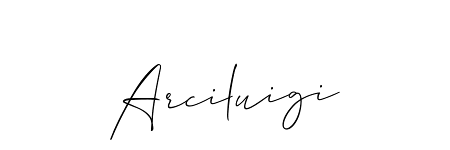 if you are searching for the best signature style for your name Arciluigi. so please give up your signature search. here we have designed multiple signature styles  using Allison_Script. Arciluigi signature style 2 images and pictures png