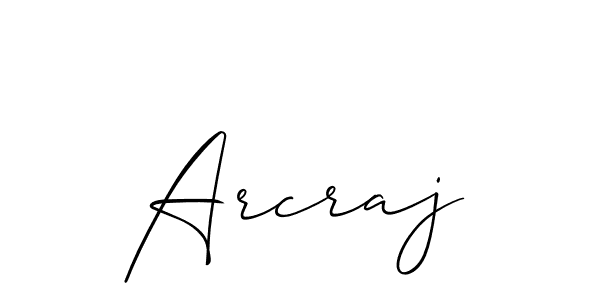 Here are the top 10 professional signature styles for the name Arcraj. These are the best autograph styles you can use for your name. Arcraj signature style 2 images and pictures png