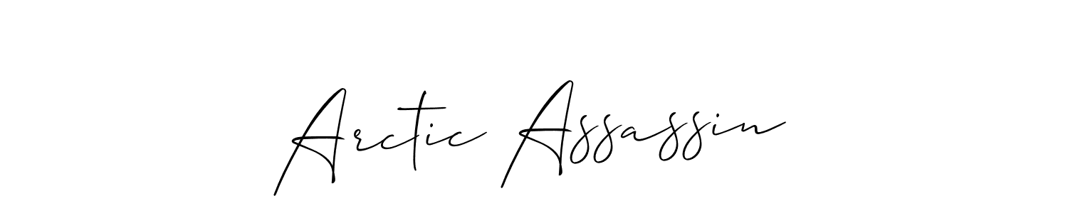 Also we have Arctic Assassin name is the best signature style. Create professional handwritten signature collection using Allison_Script autograph style. Arctic Assassin signature style 2 images and pictures png