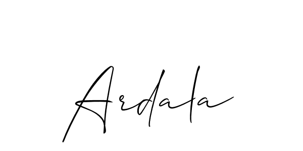 Also we have Ardala name is the best signature style. Create professional handwritten signature collection using Allison_Script autograph style. Ardala signature style 2 images and pictures png