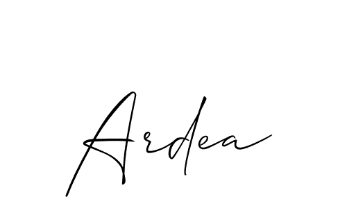 How to make Ardea signature? Allison_Script is a professional autograph style. Create handwritten signature for Ardea name. Ardea signature style 2 images and pictures png