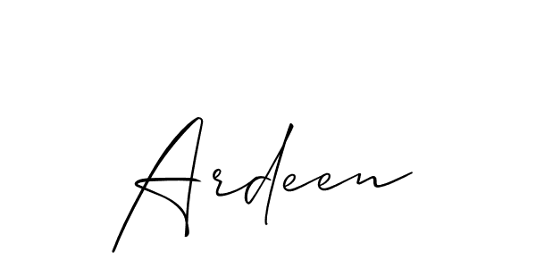 You should practise on your own different ways (Allison_Script) to write your name (Ardeen) in signature. don't let someone else do it for you. Ardeen signature style 2 images and pictures png