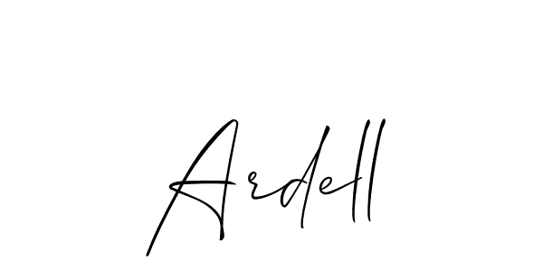 Best and Professional Signature Style for Ardell. Allison_Script Best Signature Style Collection. Ardell signature style 2 images and pictures png