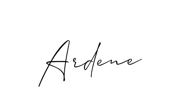 Also we have Ardene name is the best signature style. Create professional handwritten signature collection using Allison_Script autograph style. Ardene signature style 2 images and pictures png
