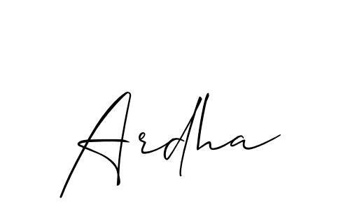 Similarly Allison_Script is the best handwritten signature design. Signature creator online .You can use it as an online autograph creator for name Ardha. Ardha signature style 2 images and pictures png