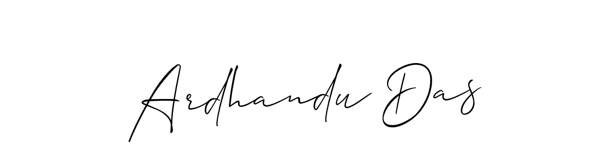 Also we have Ardhandu Das name is the best signature style. Create professional handwritten signature collection using Allison_Script autograph style. Ardhandu Das signature style 2 images and pictures png